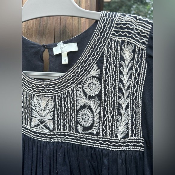 Joie Cappalah Peasant Tunic Dress XS  Embroidered Short - Picture 3 of 6